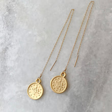 Threader Coin Earrings