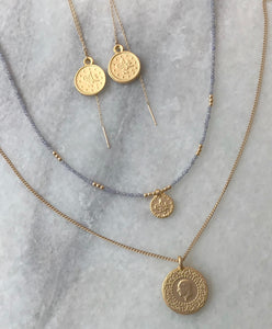 Threader Coin Earrings