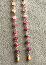 Pink Sapphire Ombré Drop Earrings