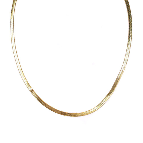 Herringbone Gold Necklace