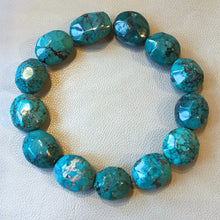 Large Faceted Turquoise Strand