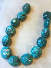 Large Faceted Turquoise Strand