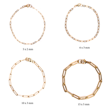 Bold Chain Link Gold Bracelet 15x5mm - 7"