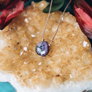 Charoite Briolette Gemstone Necklace For Transformation