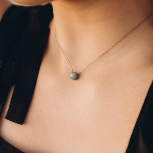 Chrysocolla Briolette Gemstone Necklace For