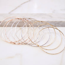 Simple Hammered Bangles