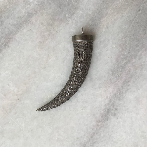 Large Diamond Horn Pendant