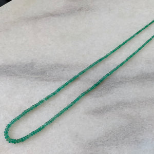 Graduated Natural Emerald Strand