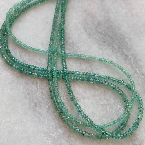 Natural Columbian Emerald Strand