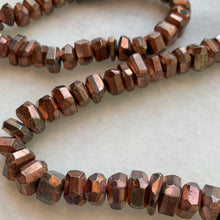 Faceted Copper Pyrite Strand