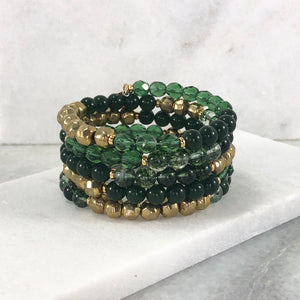Gemstone Memory Wire Bracelet Project