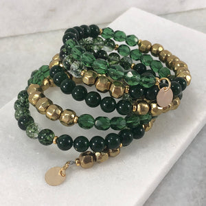 Gemstone Memory Wire Bracelet Project