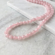 Faceted Rose Quartz Bead Strand