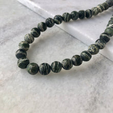 Zebra Jasper Bead Strand