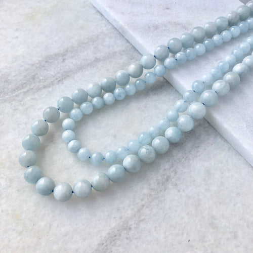 Aquamarine Bead Strand