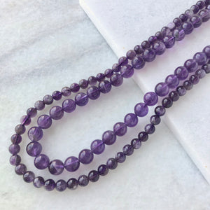 Amethyst Bead Strand