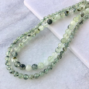 Prehnite Bead Strand