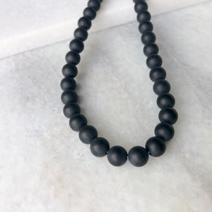 Matte Onyx Bead Strand