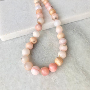 Pink Opal Bead Strand