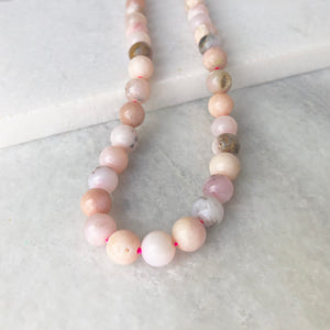 Pink Opal Bead Strand