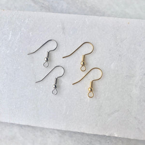 Stainless Steel French Hook Earwires