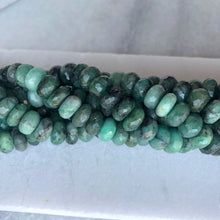 Faceted Emerald Bead Strand 10mm