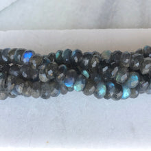 Faceted Labradorite Bead Strand 9mm