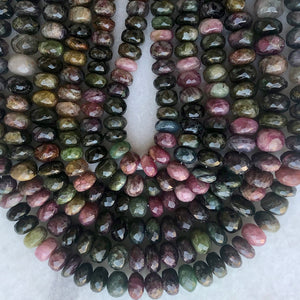 Faceted Tourmaline Bead Strand 9-11mm