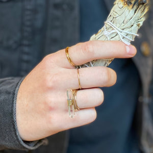 Crystal Quartz Statement Ring