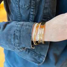 Simple Hammered Bangles