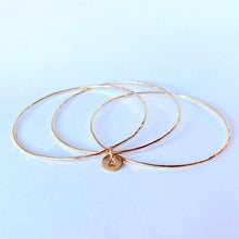 Initial Bangle Bracelet Set
