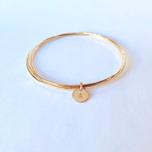 Initial Bangle Bracelet Set