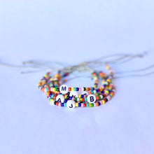 Rainbow Initial Bracelet