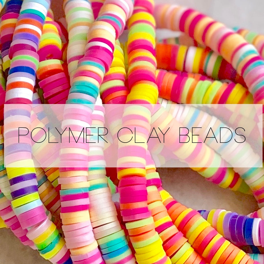 Pink Clay Beads 