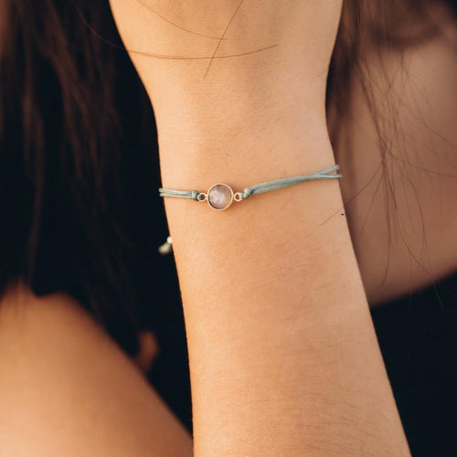 Grey Moonstone Gemstone Bracelet For