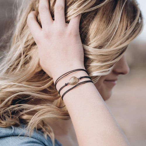 Triple Love Sapphire Gemstone Bracelet For